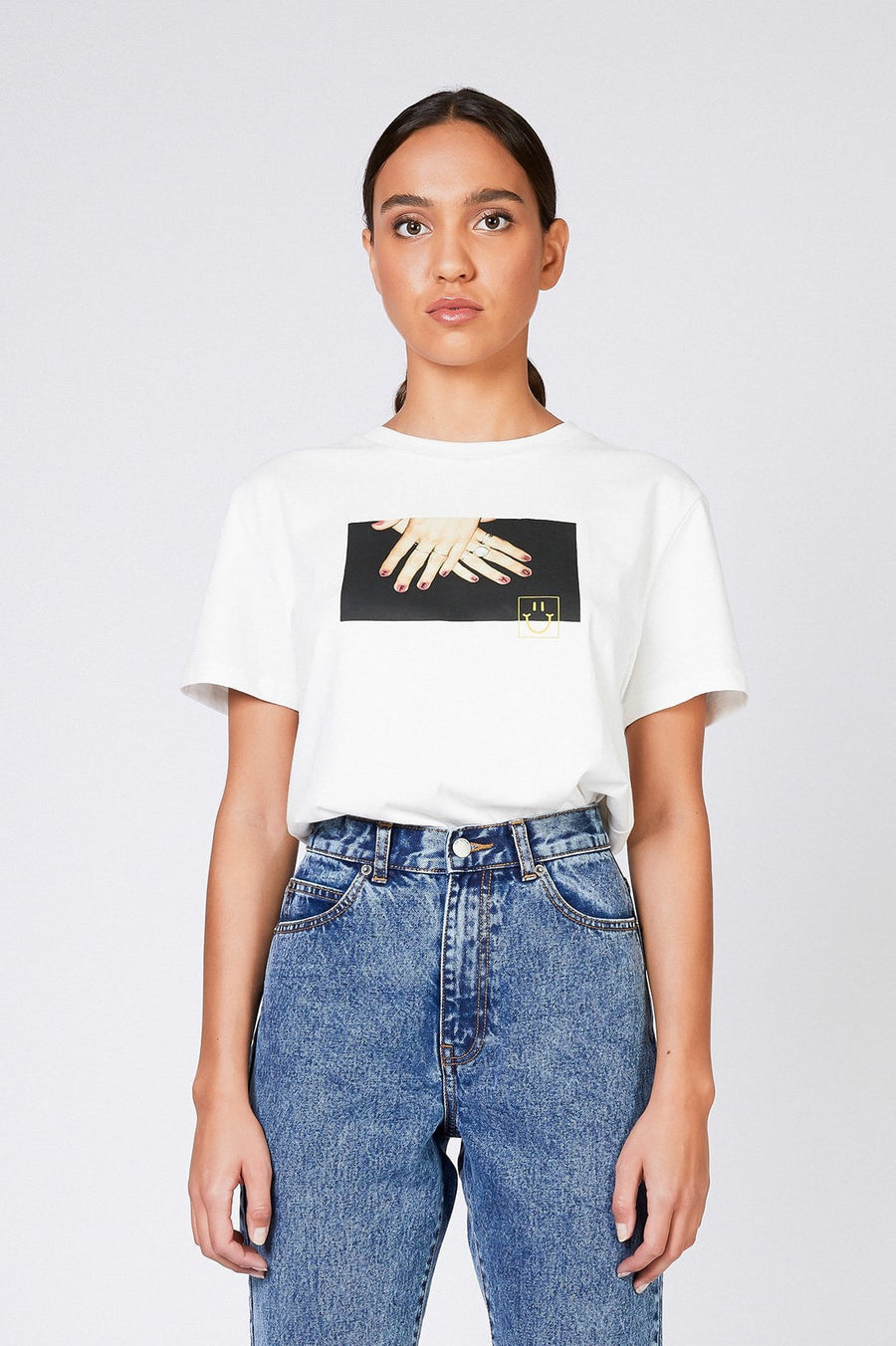 MELROSE TEE - White Polish