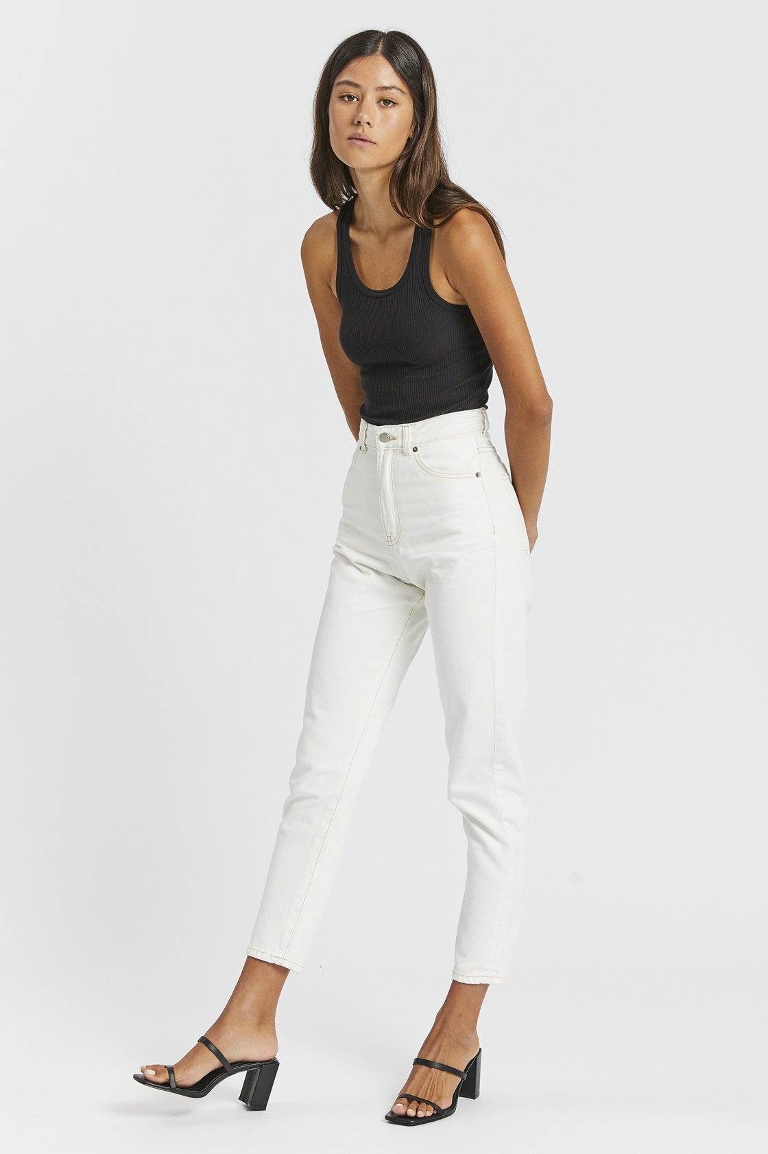 NORA JEANS - Light ecru